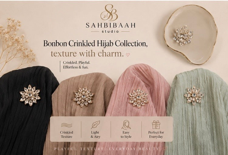 Premium Bonbon Crinkled Hijabs
