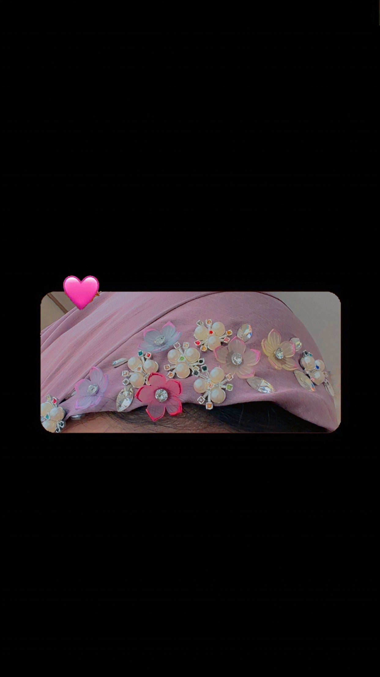 Blush Bloom Satin Hijab