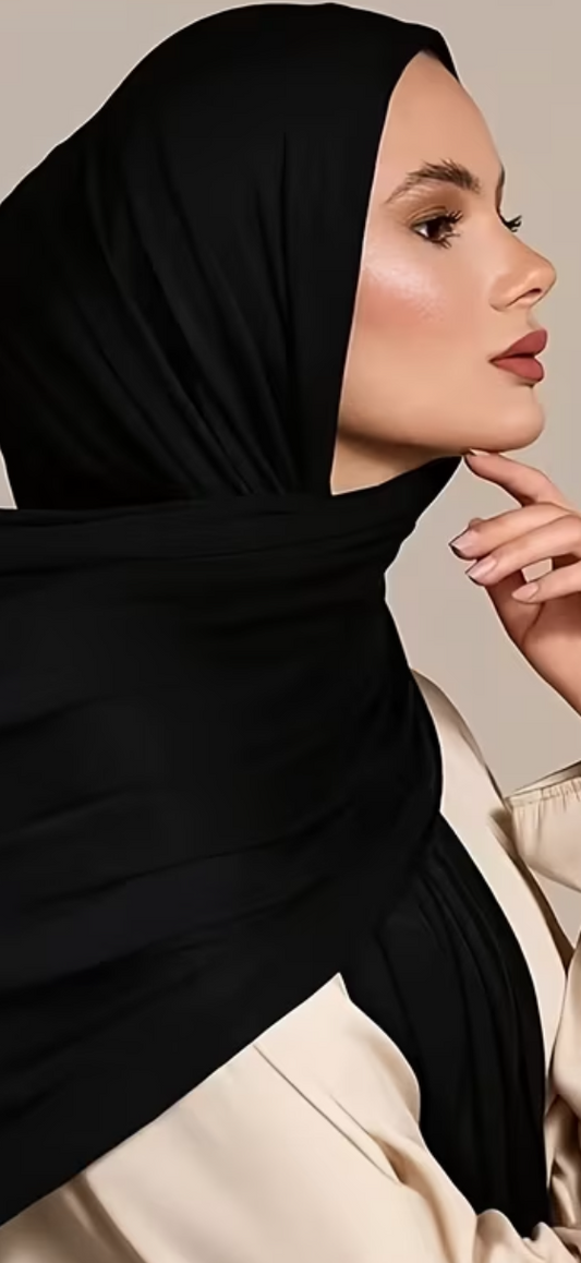 Premium Jersey Hijab – Soft Stretch Everyday Essential