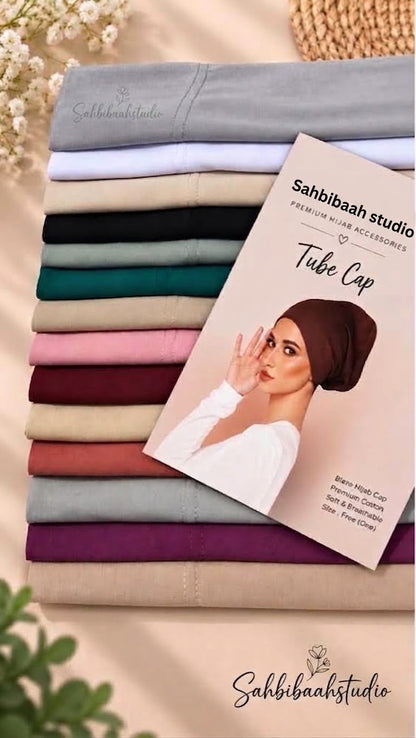 Premium Cotton Hijab Tube Cap | Soft & Breathable Underscarf – Sahbibaah Studio