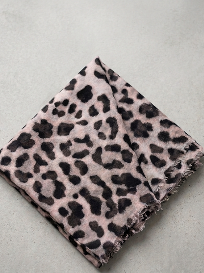 Leopard Print  Hijab – Soft Lightweight Printed Scarf | Sahbibaah Studio