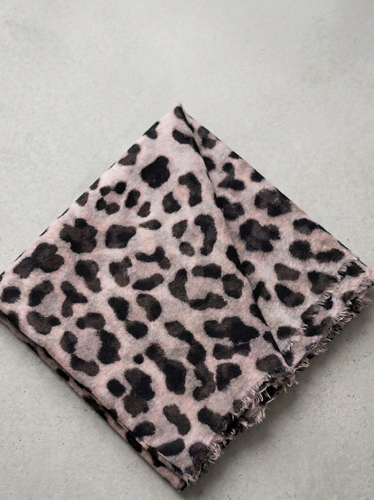 Leopard Print  Hijab – Soft Lightweight Printed Scarf | Sahbibaah Studio