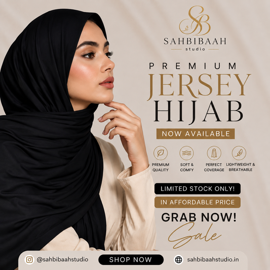 Premium Jersey Hijab – Soft Stretch Everyday Essential
