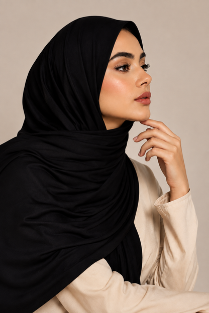 Premium Jersey Hijab – Soft Stretch Everyday Essential